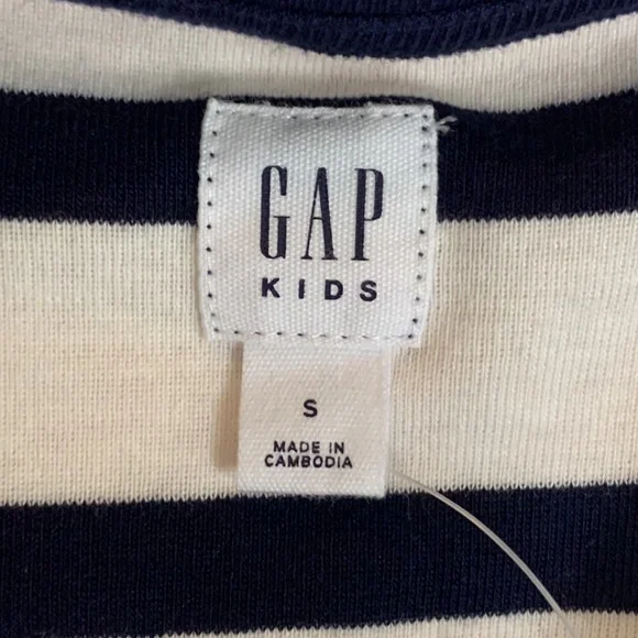 🍁 3/$15 NEW NWT Gap Kids Navy Blue Half Stripped Knit Dress Size Small (6/7) - Picture 11 of 17